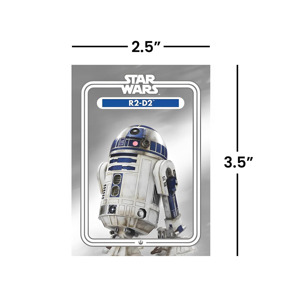 Star Wars R2-D2 2.5 x 3.5 Inch Flat Magnet