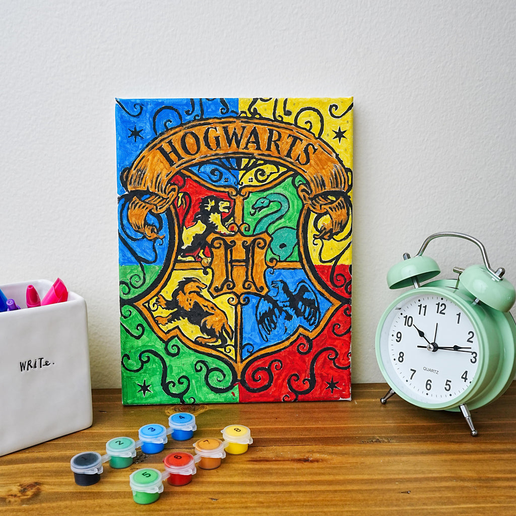 Harry Potter Hogwarts Crests Mini Art By Numbers Kit