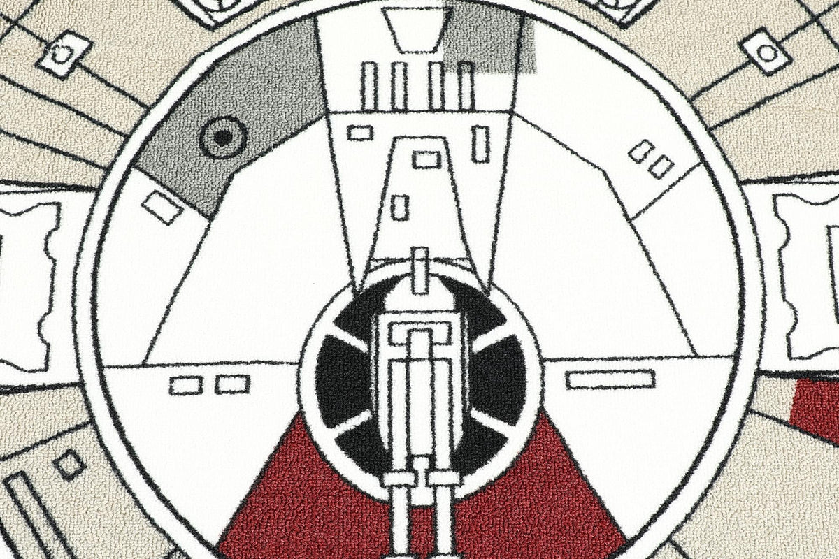 Star Wars Millennium Falcon Medium Area Rug | 59 x 79 Inches