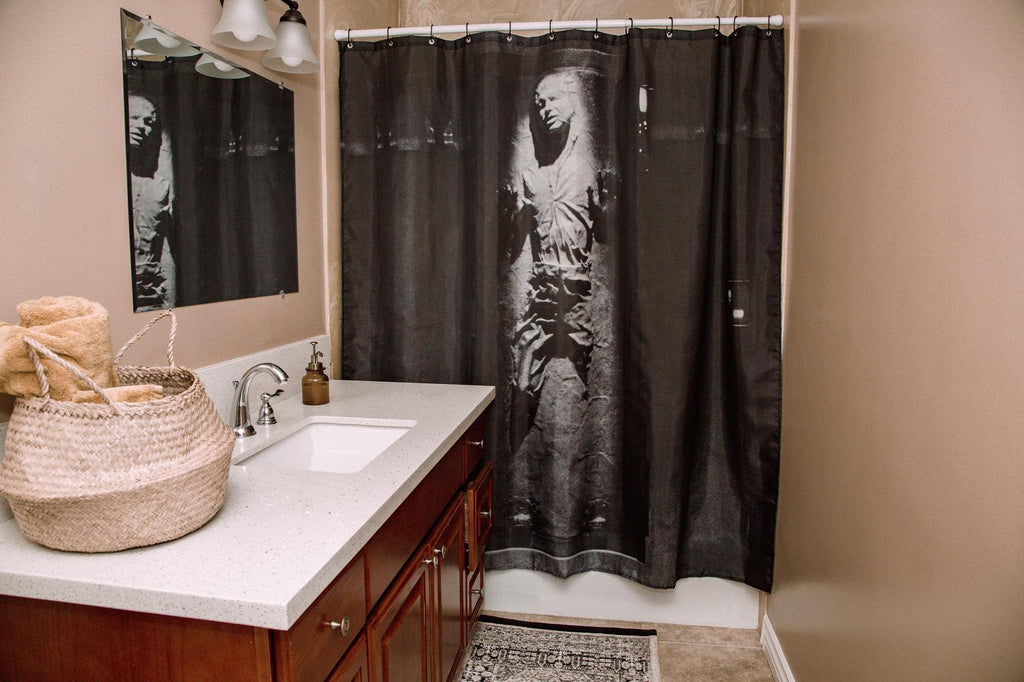 Star Wars Han Solo In Carbonite Shower Curtain | 71 x 71 Inches