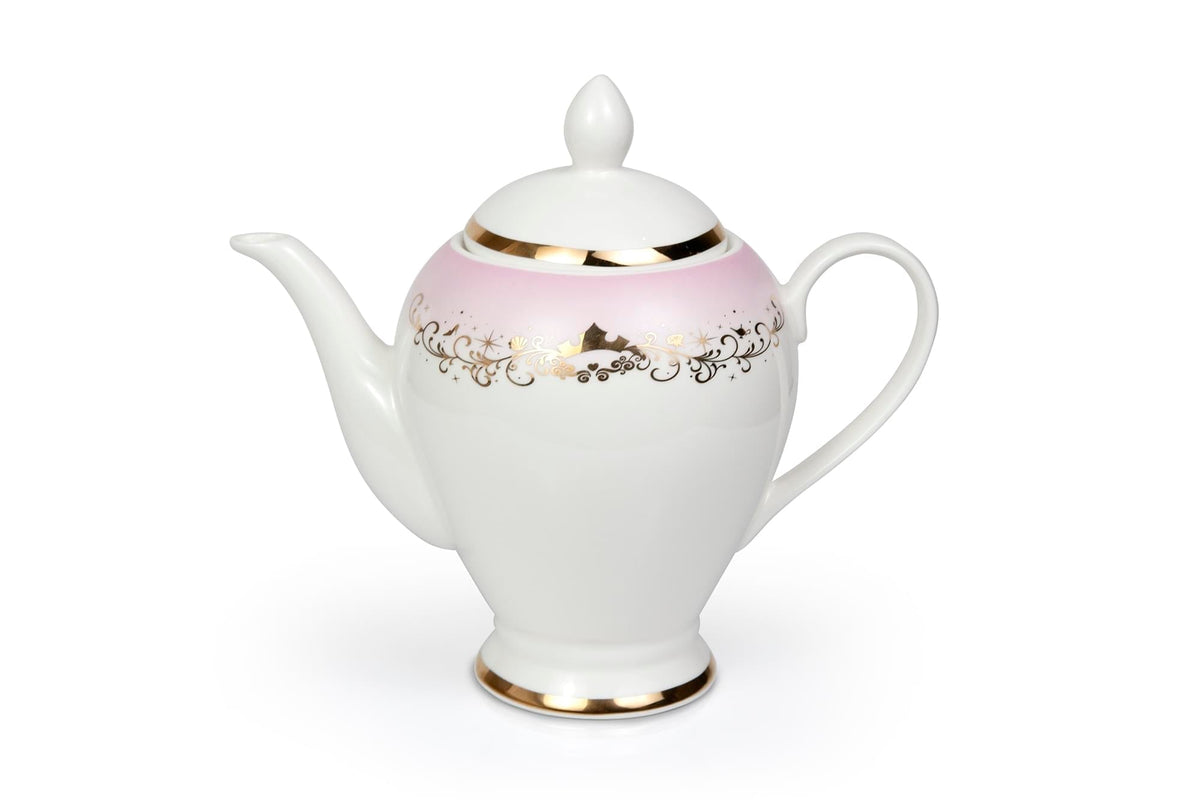 Disney Princess 13-Piece Ceramic Tea Set | Ariel, Cinderella, Jasmine, Belle