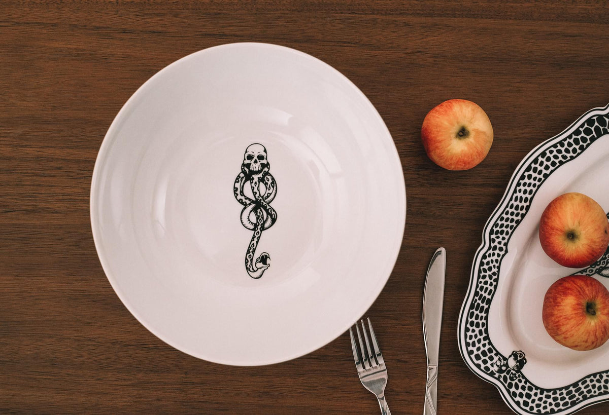 Harry Potter Voldemort Death Eater Ceramic Large Serving Bowl | 10.5-Inch Bowl