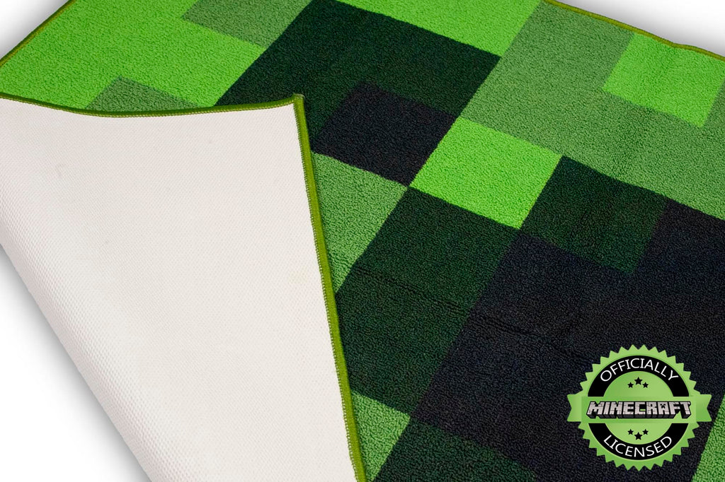 Minecraft Creeper Area Rug | Creeper Minecraft Rug | 39-Inch Square Area Rug