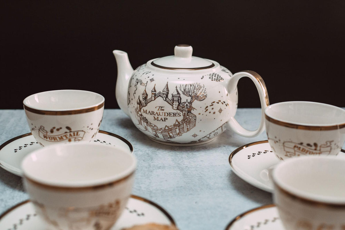 Harry Potter Marauders Map 10-Piece Porcelain Tea Set