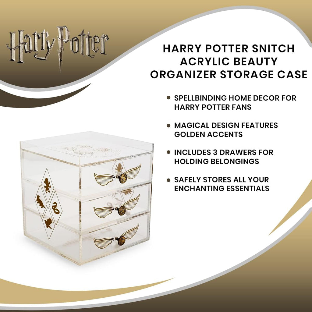 Harry Potter Snitch Acrylic Beauty Organizer Storage Case