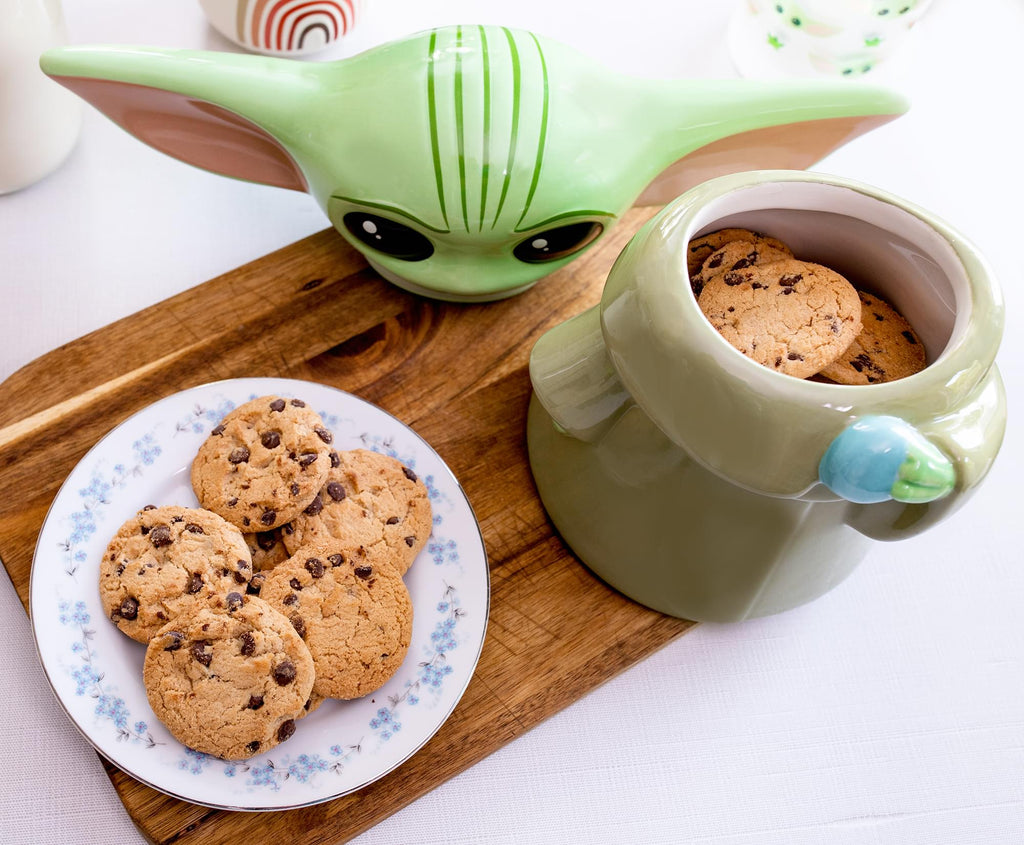Star Wars: The Mandalorian Grogu Ceramic Cookie Jar Container | 13 Inches Tall
