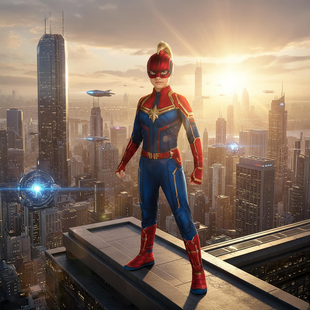 Marvel Captain Marvel Hero Suit Child Costume