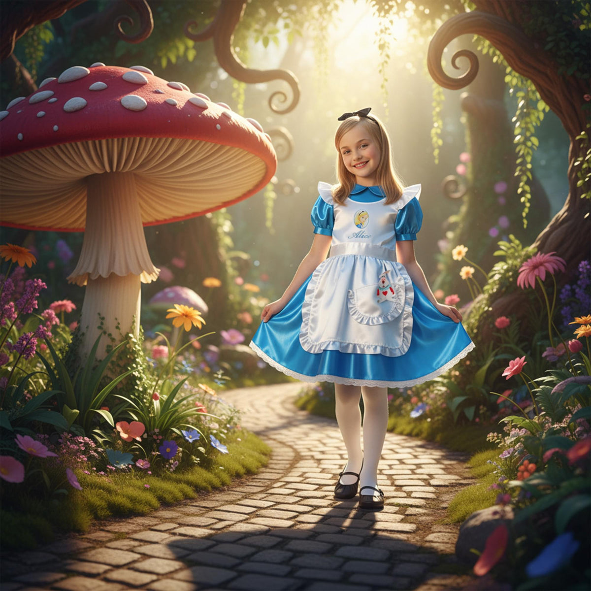Disney Alice In Wonderland Alice Deluxe Child Costume