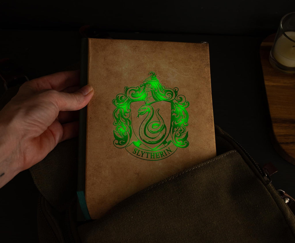 Harry Potter House Slytherin Light-Up Hardcover Notebook | 5.5 x 8 Inches