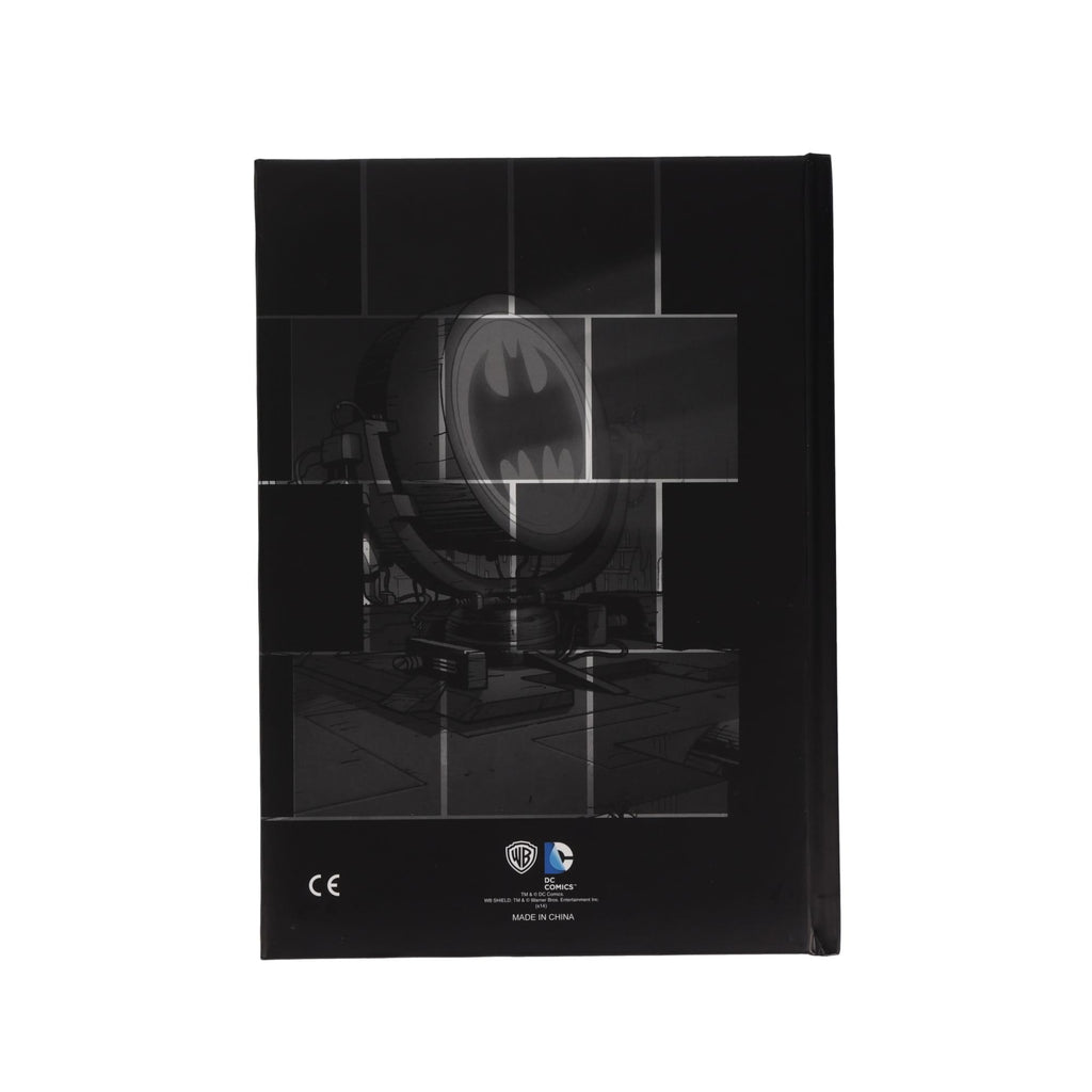 DC Comics Batman Logo Light-Up Hardcover Notebook | 5.5 x 8 Inches
