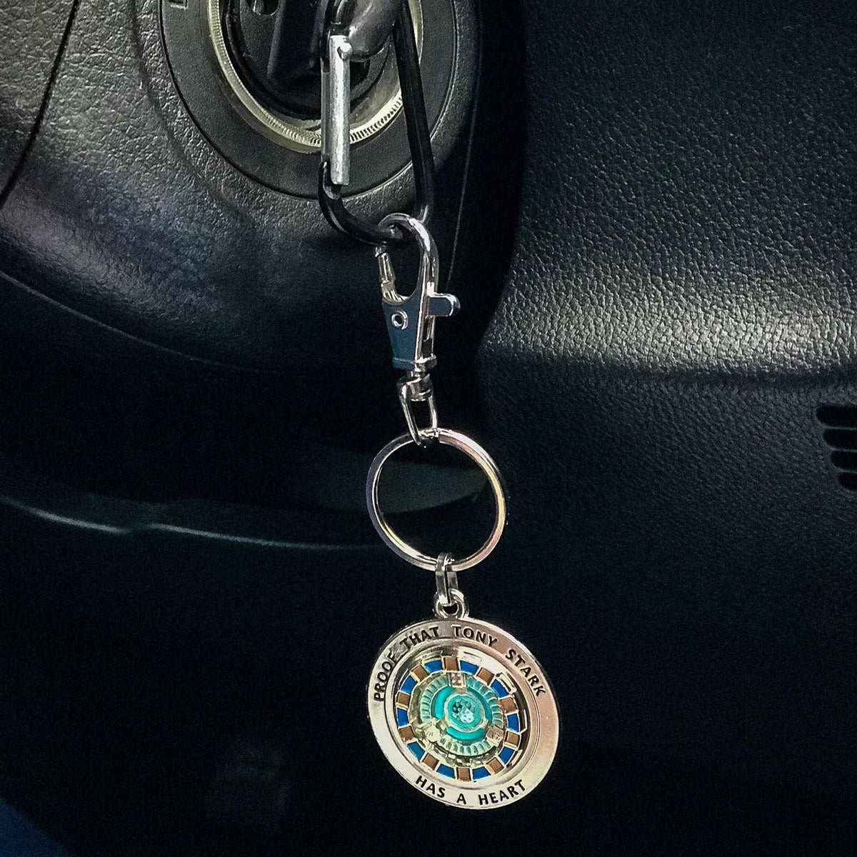 Marvel Iron Man Tony Has A Heart 3D Metal Key Chain