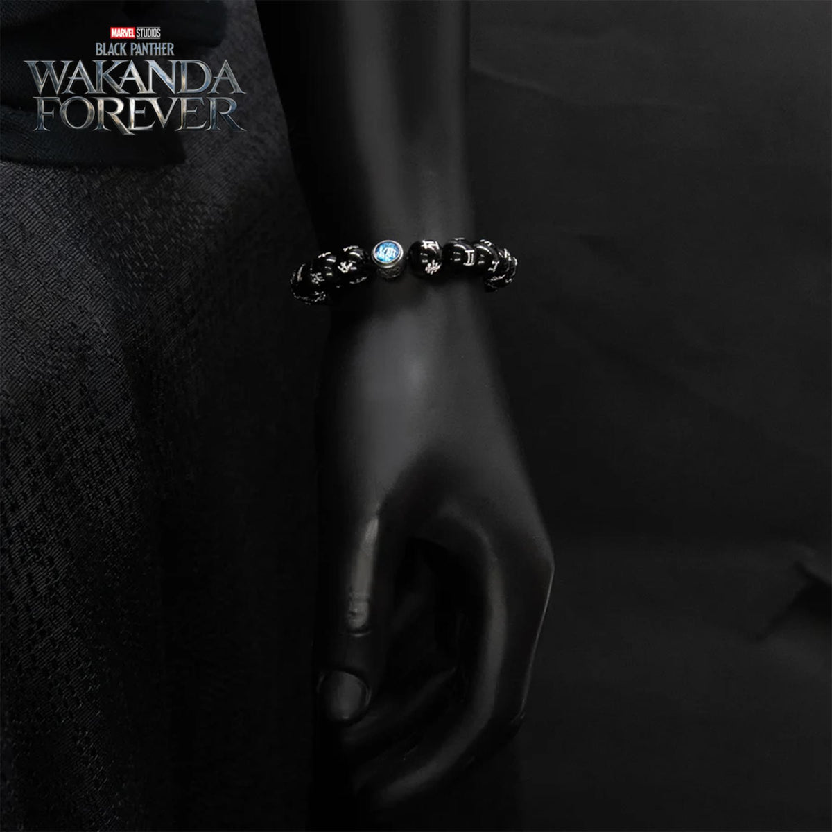 Marvel Black Panther: Wakanda Forever King T'Challa Kimoyo Acrylic Bead Bracelet