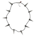 Marvel Black Panther Claw Necklace (10 Steel Claws, Leather Collar)