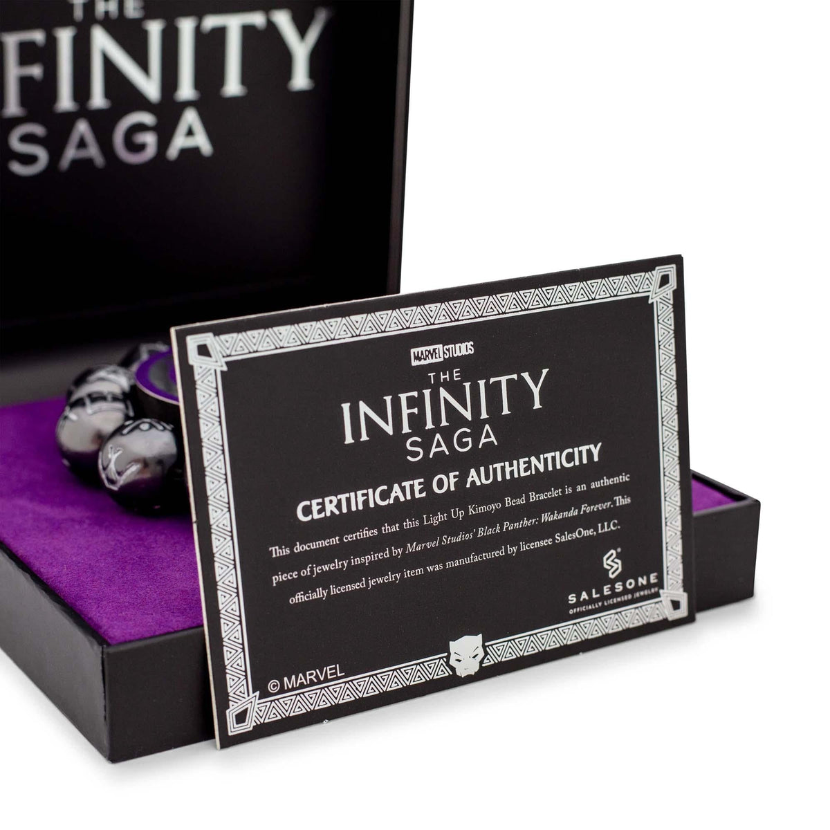 Marvel Studios Black Panther Light-Up Kimoyo Beads Bracelet Replica