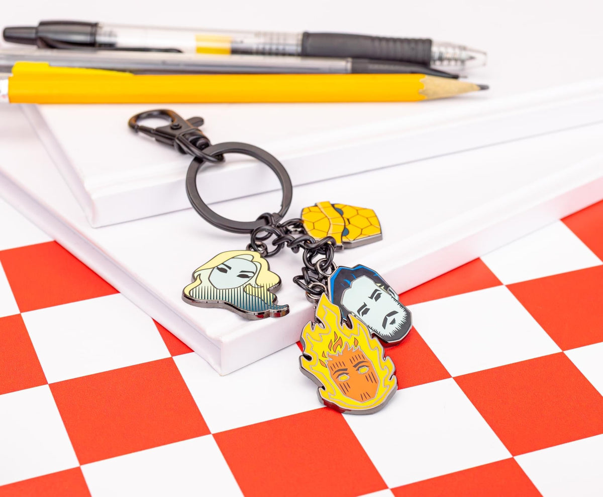 Marvel Studios The Fantastic Four: First Steps Character Charms Keychain