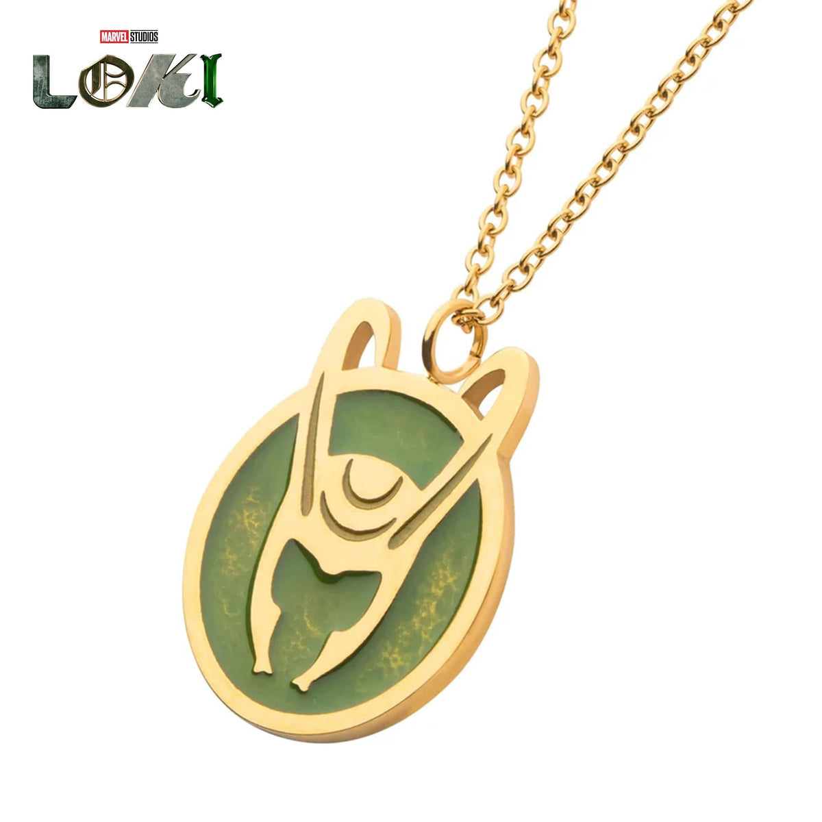 Marvel Loki Helmet Pendant Necklace