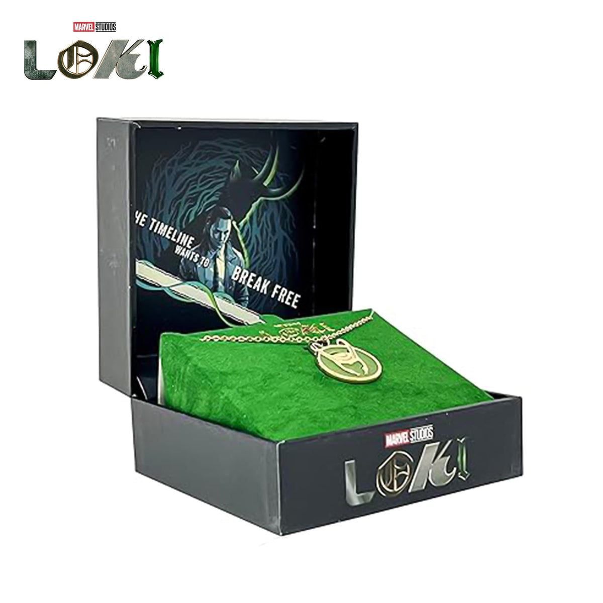 Marvel Loki Helmet Pendant Necklace