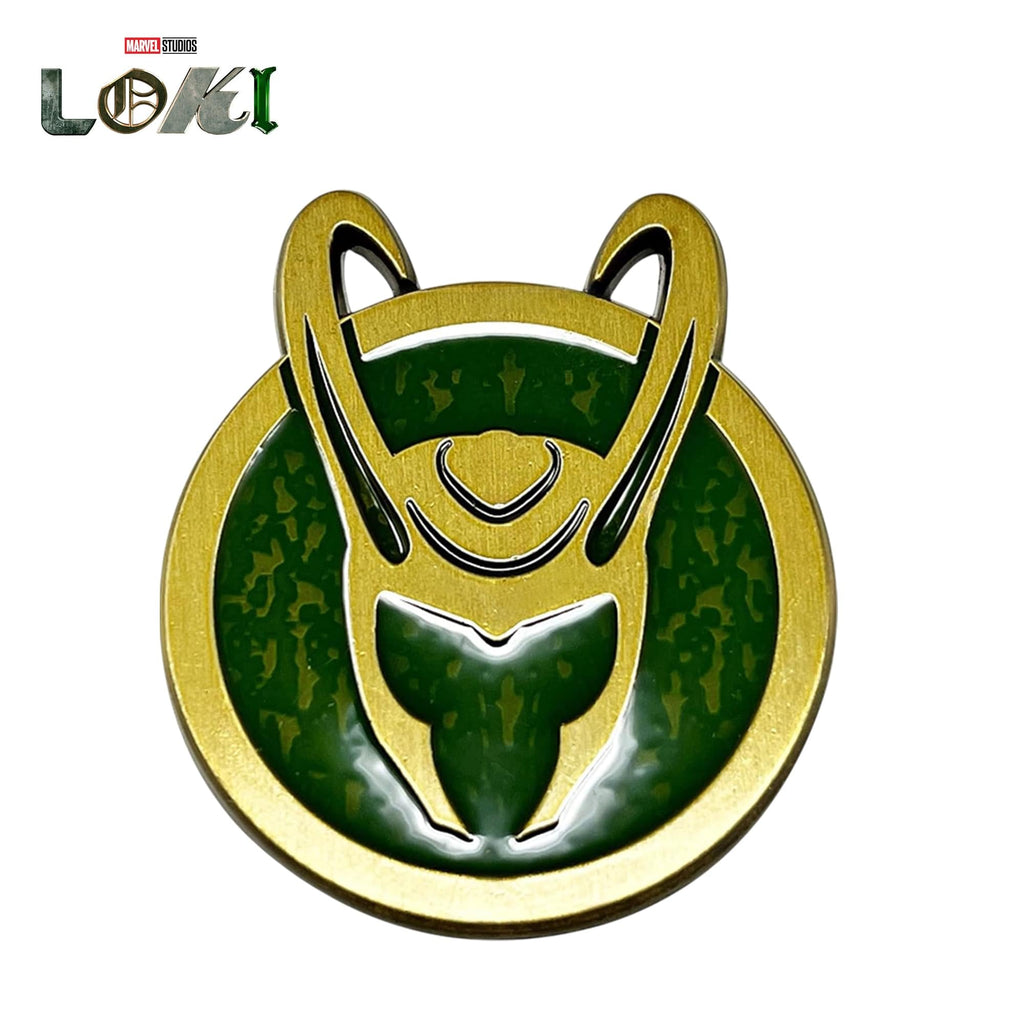 Marvel Loki Helmet Enamel Collector Pin