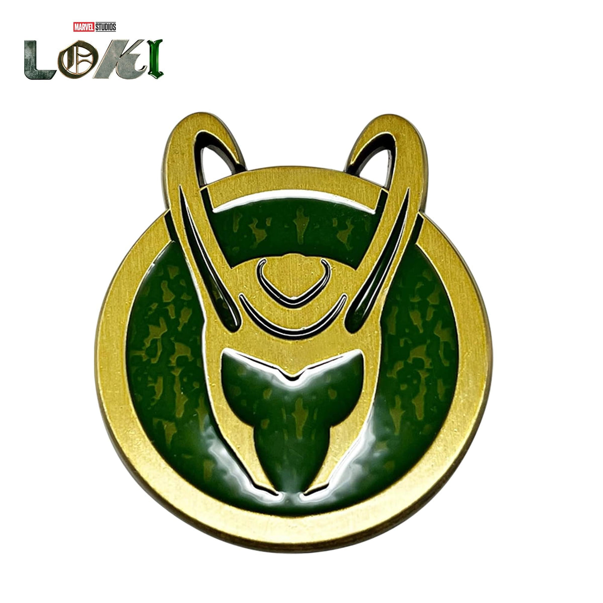 Marvel Loki Helmet Enamel Collector Pin