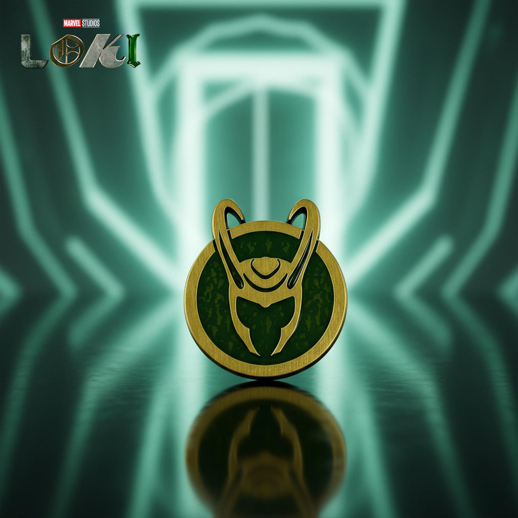 Marvel Loki Helmet Enamel Collector Pin