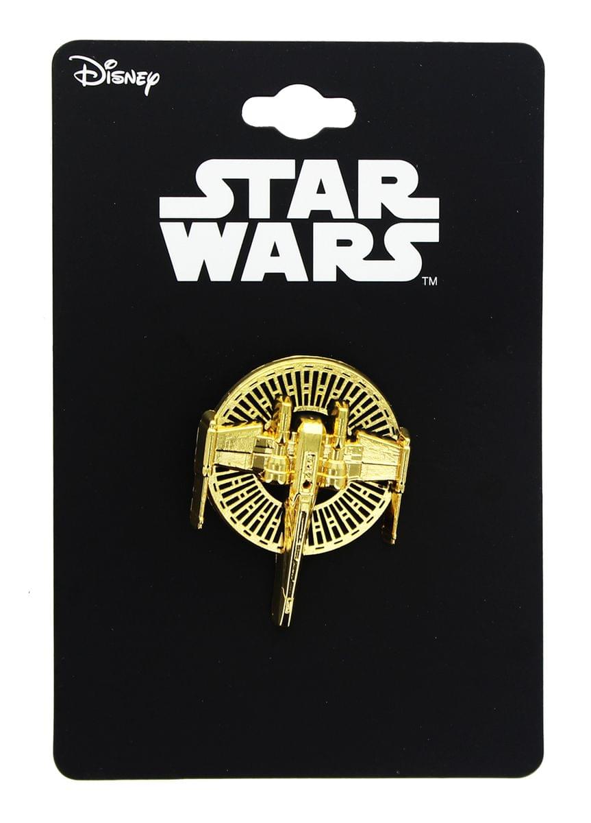 Star Wars: The Last Jedi X-Wing Gold Metal 3D Collector Pin
