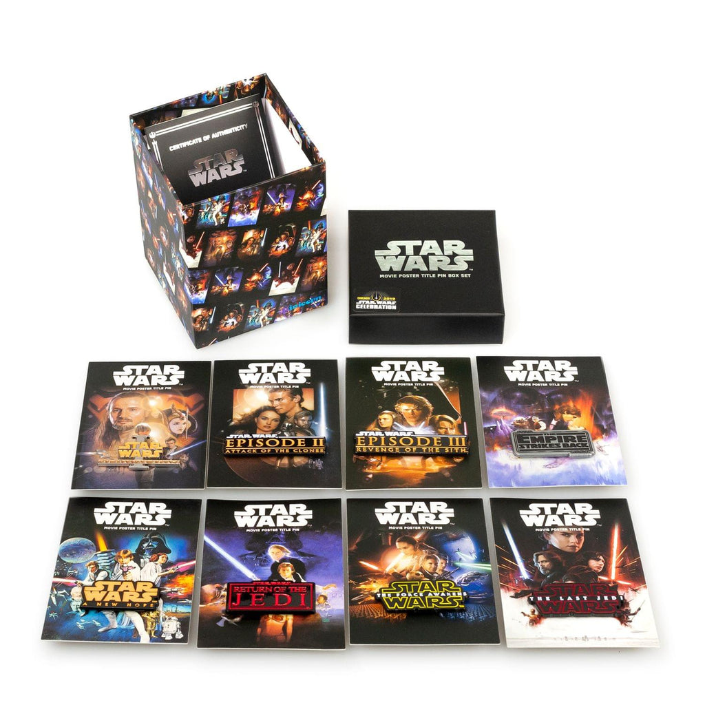 Star Wars Movie Title Pin Collection | Exclusive Poster Title Pin From Each Film