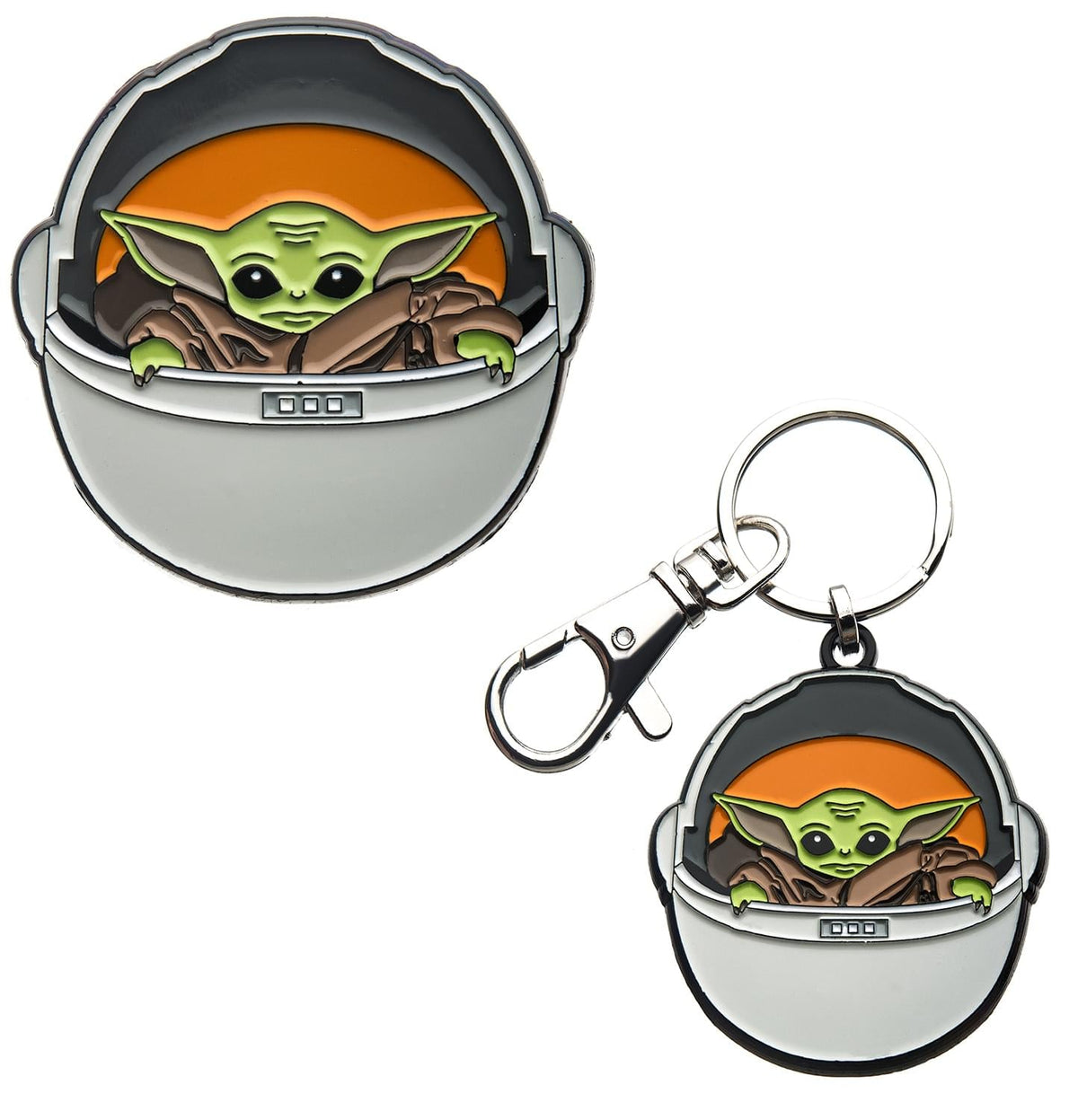 Star Wars: The Mandalorian, The Child "Baby Yoda" Bundle | Keychain, Enamel Pin