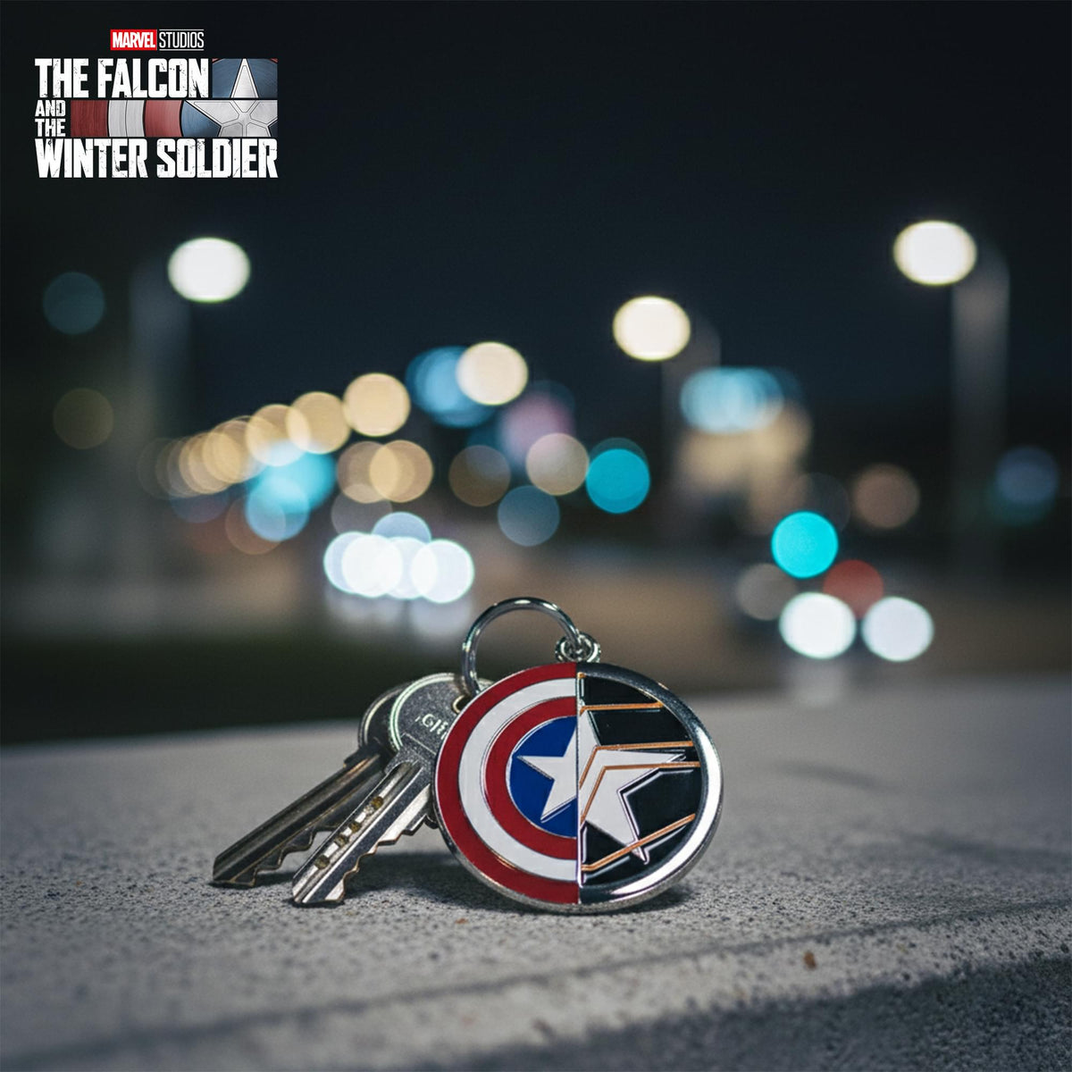 Marvel Captain America/ Winter Soldier Enamel Keychain