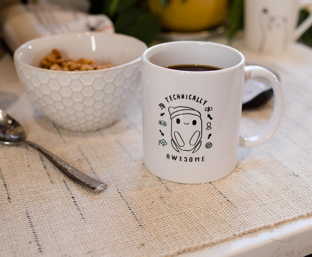 Ron's Gone Wrong "Technically Awesome" Ceramic Mug Exclusive | Holds 11 Ounces