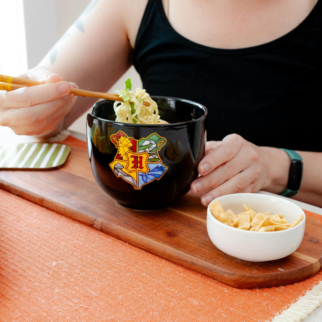 Back To School 20oz Ceramic Ramen Bowl and Chopsticks Set of 12