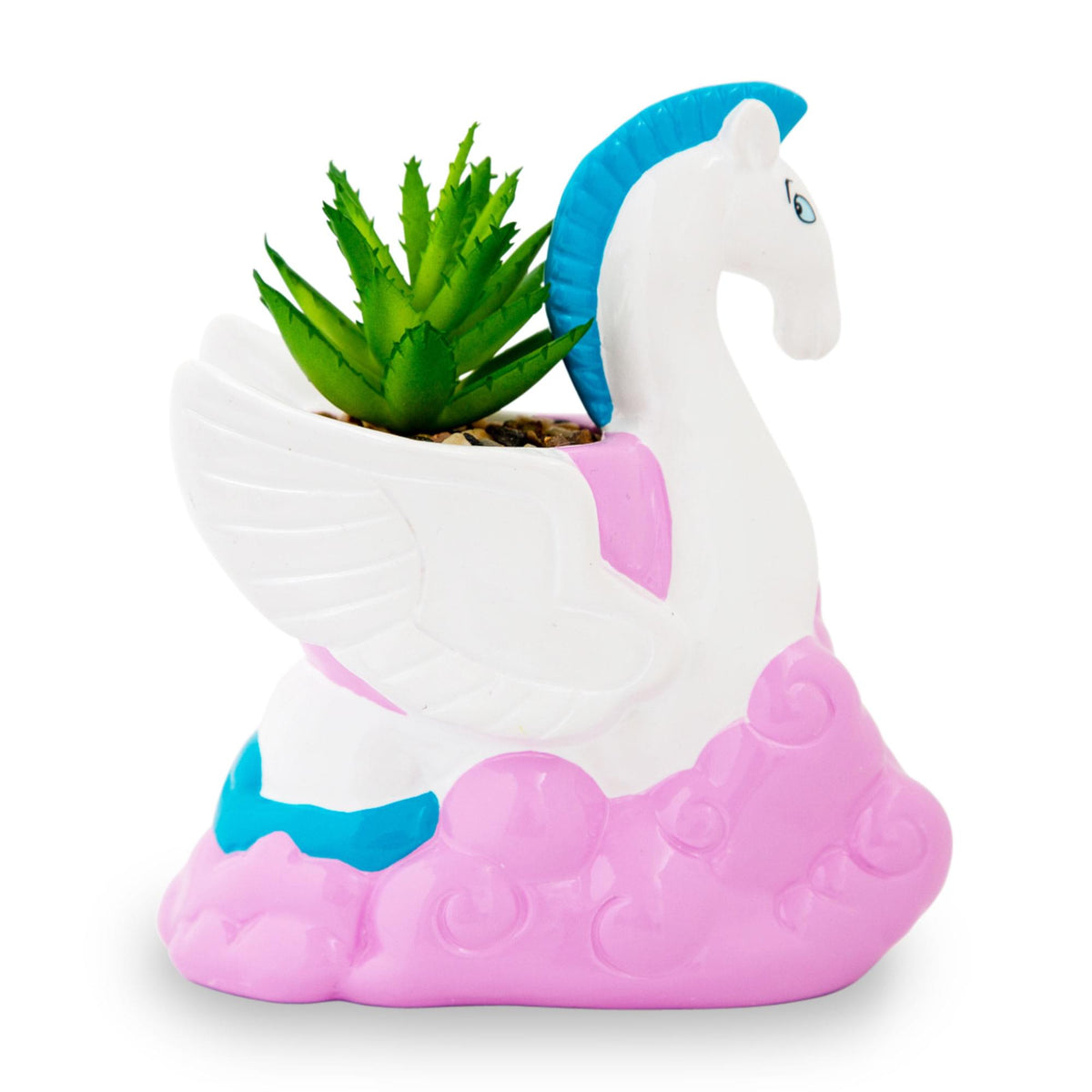 Disney Hercules Pegasus 3-Inch Ceramic Mini Planter With Artificial Succulent