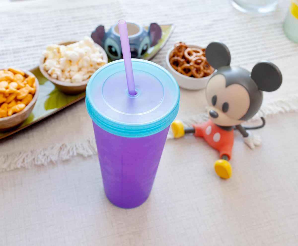 Disney 100 Mickey Mouse Color-Change Tumbler With Lid and Straw | Holds 20 Ounce