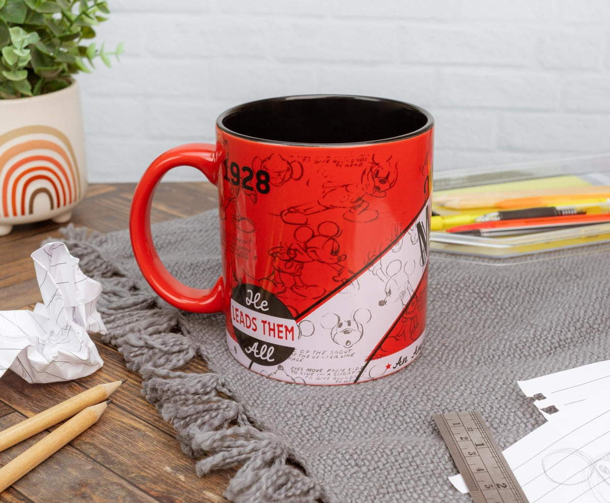 Disney 1928 Vintage Mickey Mouse Ceramic Mug | Holds 20 Ounces