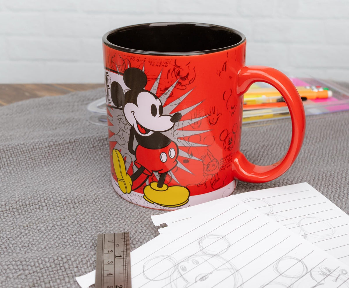 Disney 1928 Vintage Mickey Mouse Ceramic Mug | Holds 20 Ounces
