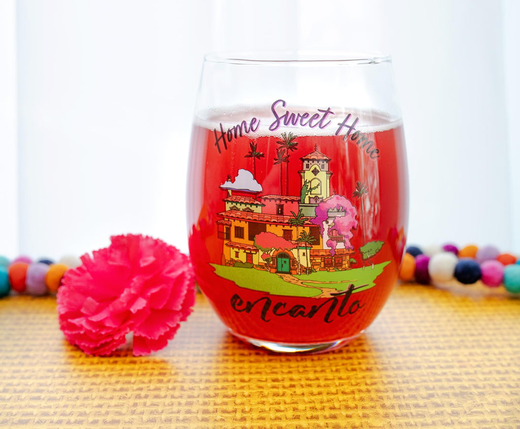 Disney Encanto "Home Sweet Home" Stemless Wine Glass | Holds 20 Ounces