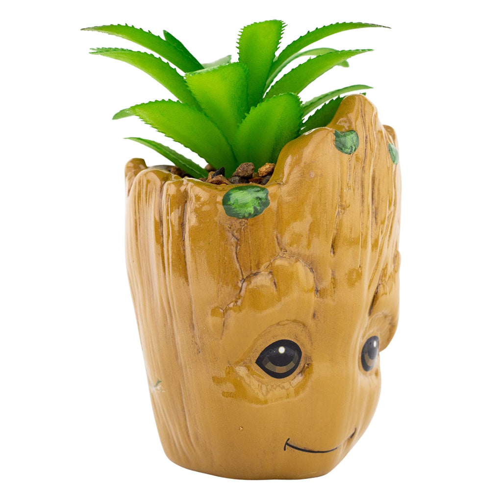 Marvel Studios I Am Groot 3-Inch Ceramic Mini Planter With Artificial Succulent
