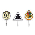 Harry Potter Icons Die-Cut Coat Hanger Wall Hooks | Set of 3
