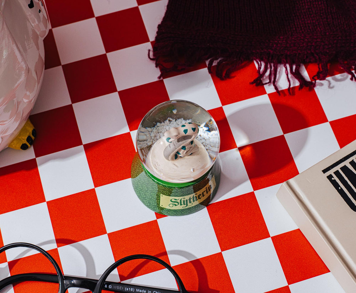 Harry Potter House Slytherin Snake Mini Light-Up Snow Globe | 3 Inches Tall