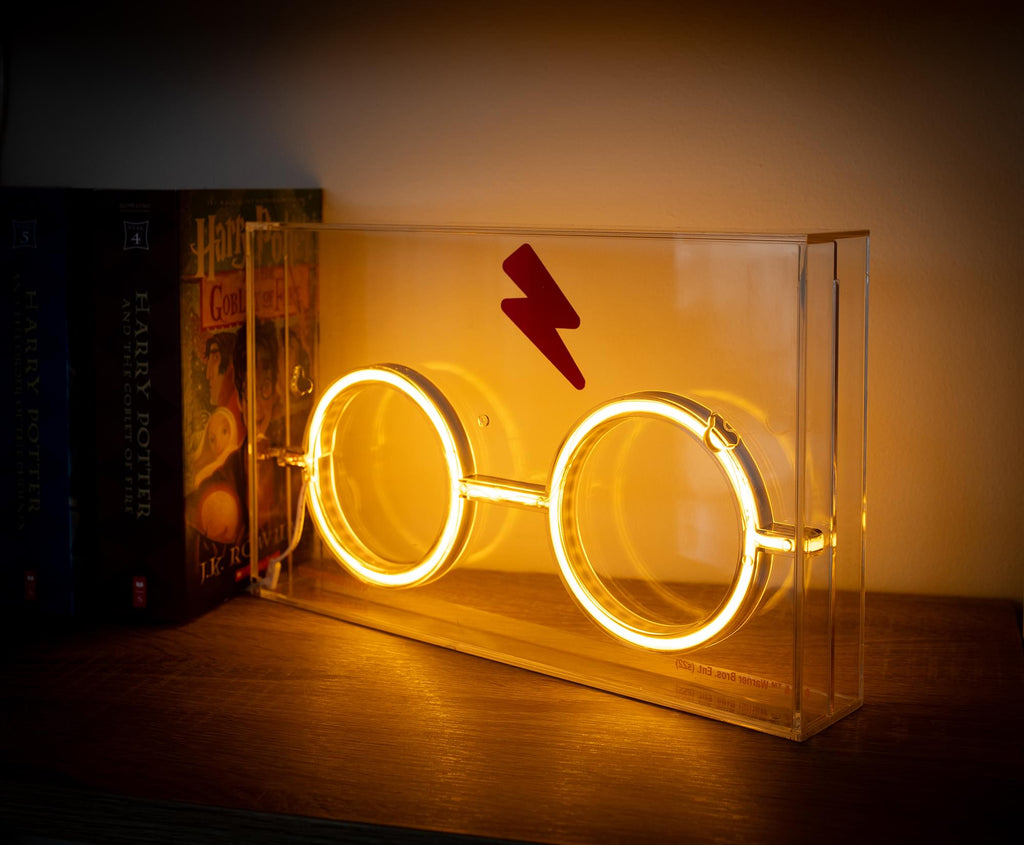 Harry Potter Scar And Glasses Neon LED Mood Light | 12 x 7 Inches