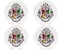 Harry Potter Hogwarts Crest 10-Inch Melamine Dinner Plates | Set of 4