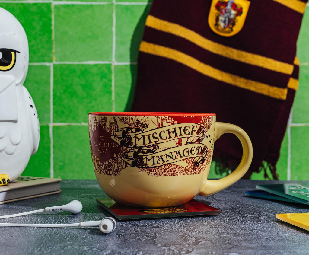 Harry Potter Marauder's Map Ceramic Soup Mug | Holds 24 Ounces