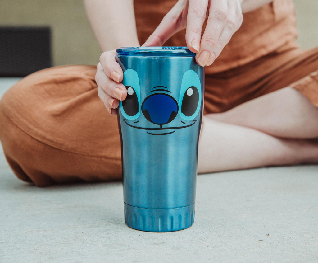 Disney's Lilo & Stitch Face Double-Walled Stainless Steel Tumbler | 20 Ounces