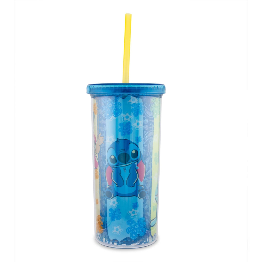 Disney Lilo & Stitch Scrump 20-Ounce Plastic Carnival Cup With Lid and Straw
