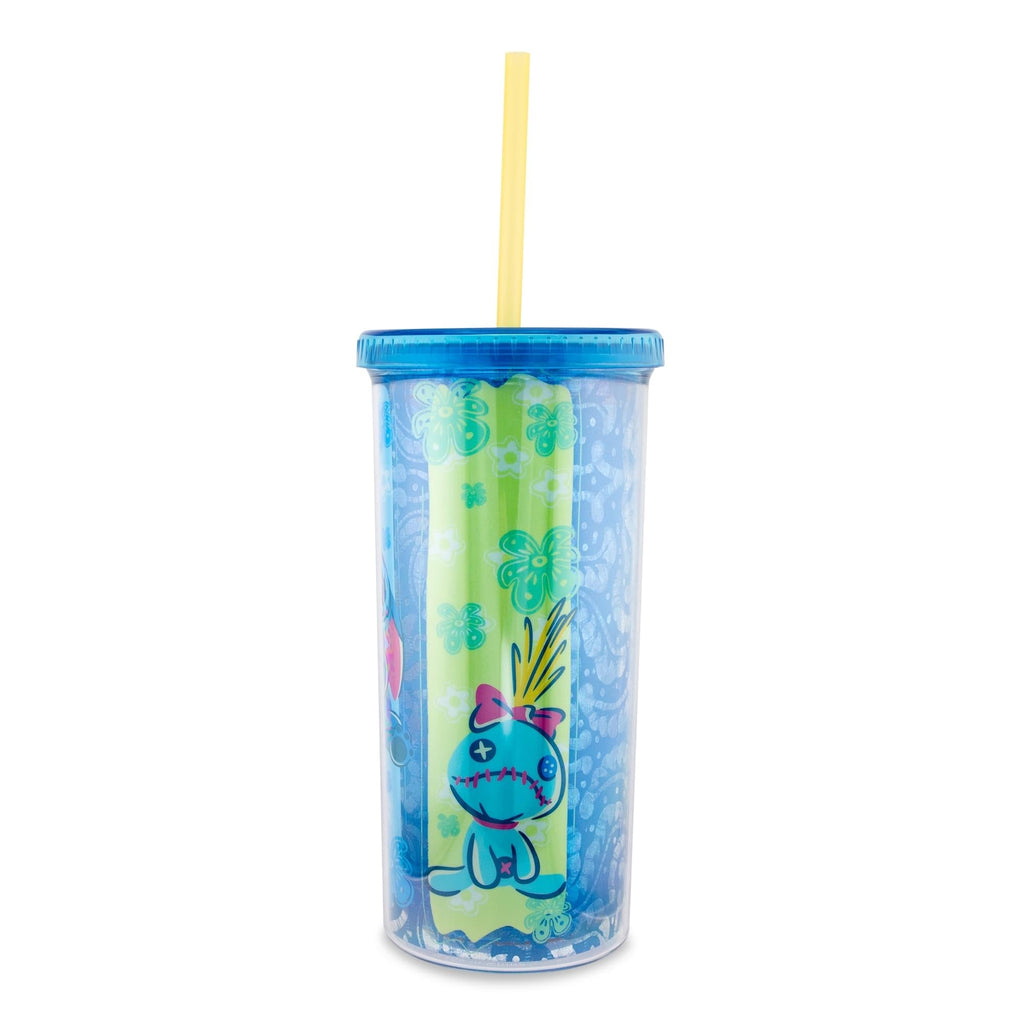 Disney Lilo & Stitch Scrump 20-Ounce Plastic Carnival Cup With Lid and Straw
