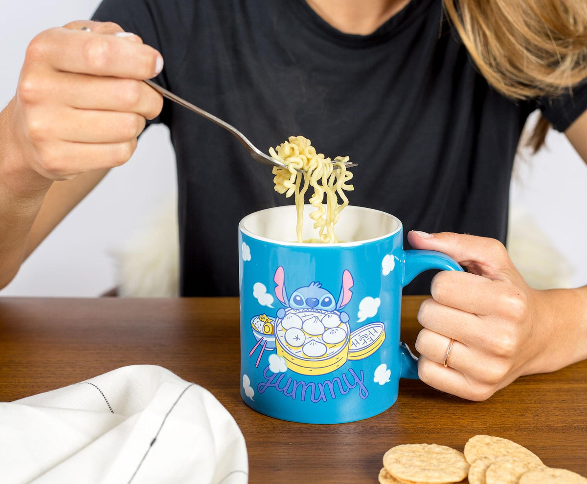 Disney Lilo & Stitch "Yummy" Ceramic Mug | Holds 20 Ounces