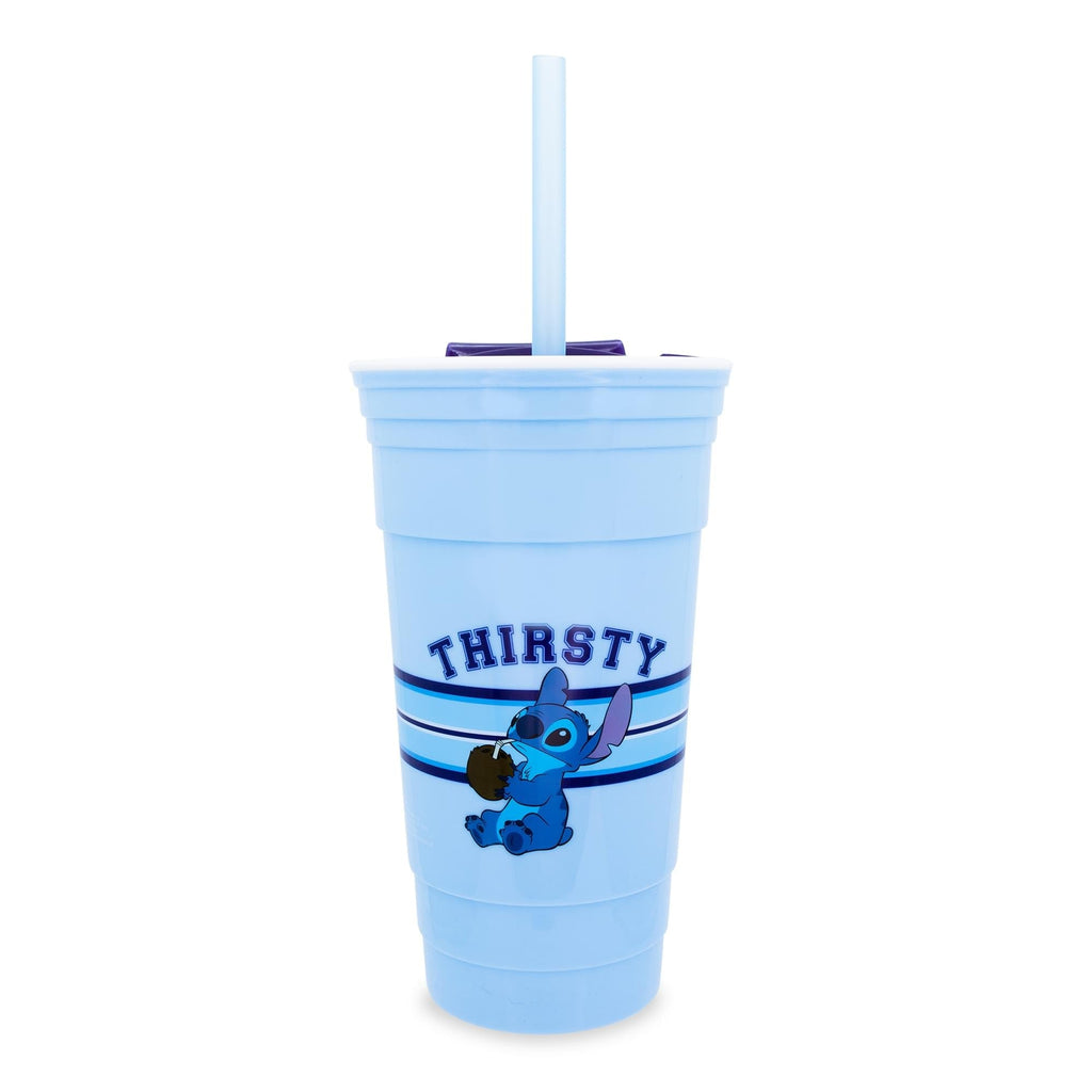 Disney Lilo & Stitch "Thirsty" Tumbler With Lid and Straw | Holds 32 Ounces