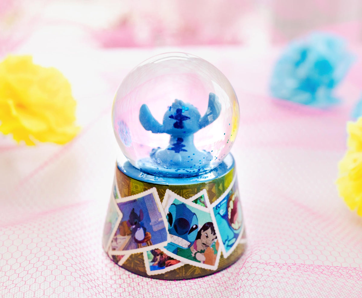 Disney Lilo & Stitch Vintage Photos Mini Light-Up Snow Globe | 3 Inches Tall