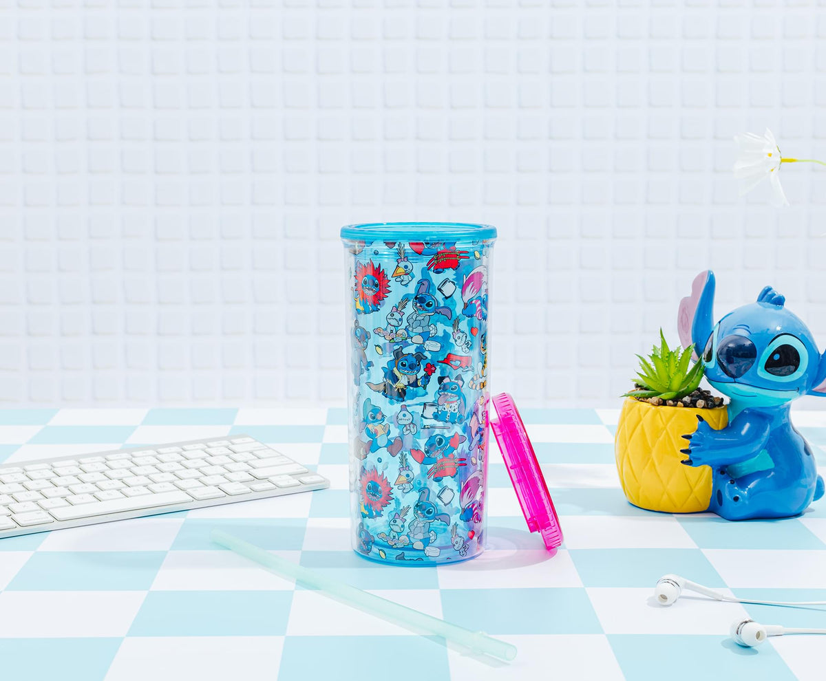 Disney Lilo & Stitch Costumes 20-Ounce Carnival Cup With Lid and Straw