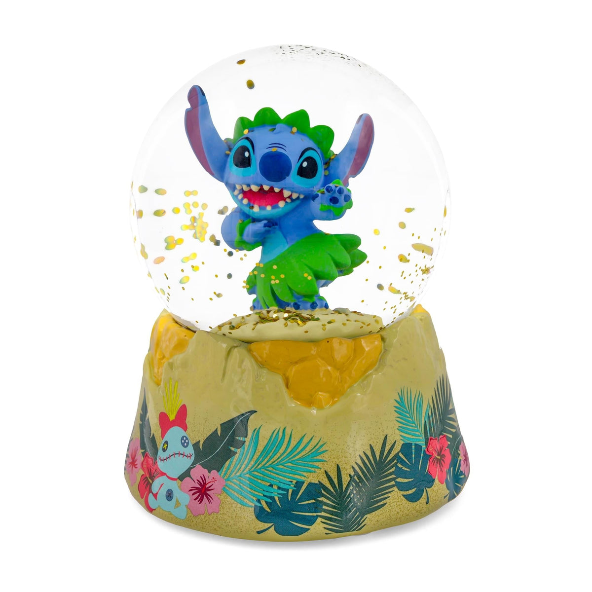 Disney Lilo & Stitch Hula Dancing Snow Globe | 6 Inches Tall