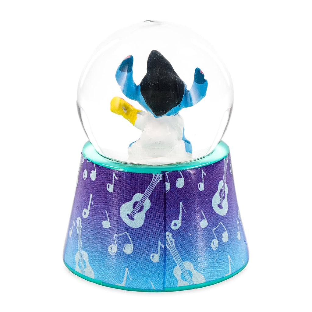 Disney Lilo & Stitch Elvis Stitch 3-Inch Mini Light-Up Snow Globe